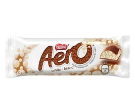 12 full size AERO WHITE Chocolate Candy Bar Nestle Canadian 42g each Free Ship - $32.90