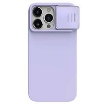 For iPhone 15 Pro Max CamShield Liquid Silicone Phone Case(Purple) - £22.05 GBP