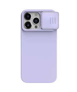 For iPhone 15 Pro Max CamShield Liquid Silicone Phone Case(Purple) - £21.68 GBP