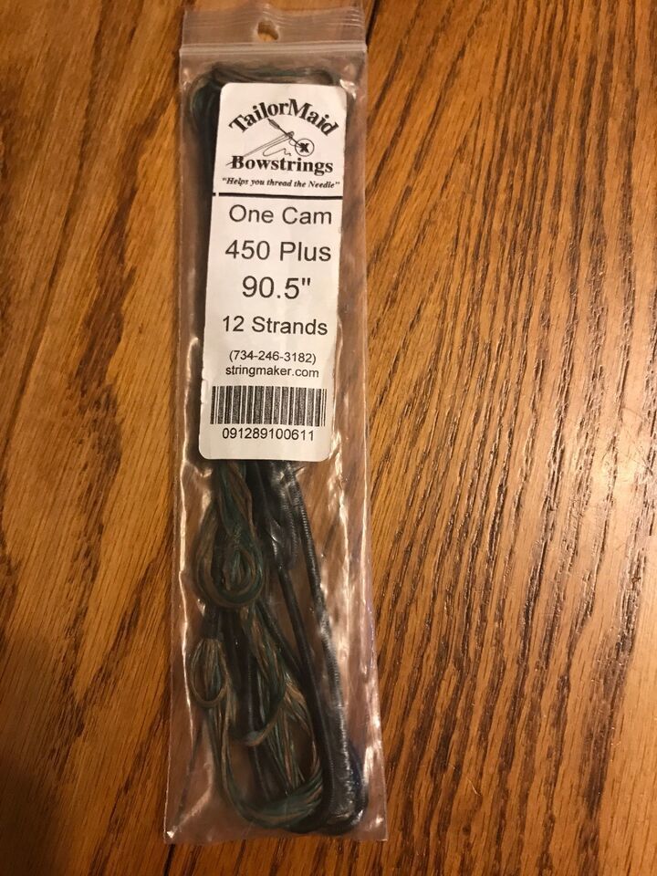 Tailor Maid Bowstrings 450 Plus ONE CAM STRING  90.5” 12 Strand Ships N 24h - $39.58