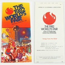 Vintage 1982 Knoxville Tennessee Worlds Fair Brochure &amp; AAA Information Guide - £15.92 GBP