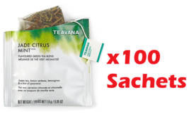 STARBUCKS TEAVANA JADE CITRUS MINT GREEN TEA BLEND SACHET 100CT  BB OCT ... - £105.47 GBP