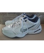 Nike Air Monarchs IV Shoes Mens Size 12 White Metallic Silver Blue 41544... - £27.25 GBP