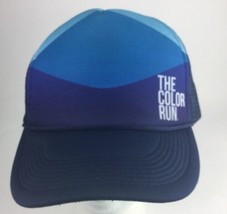 THE COLOR RUN Shades of Blue Snap Back Baseball Cap Hat - £12.44 GBP