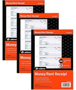 Adams Money and Rent Receipt Books New Color Cover, 3 Part Carbonless, 3... - $64.11 CAD