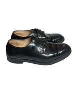 Vtg Weinbrenner Faux Black Patent Mens Lace Up Dress Shoes USA Derby Siz... - $47.37 CAD