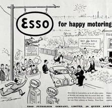 Esso Petroleum Co Gas And Oil 1952 Advertisement UK Import London DWII8 - £31.45 GBP