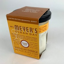 Mrs Meyers Clean Day Orange Clove Holiday Candle 4.9oz 25 Hour Burn Time New - £9.39 GBP