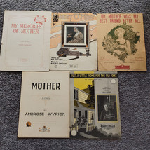 Lot of Vintage Sheet Music About Mother or Elderly From Early 1900s - £6.12 GBP