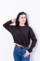 Sweatshirt (women’s), Any season,  Nosi svoe 8185-057 (chornyj) - $37.06+