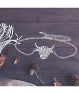 Highland Cow Bracelet 925 Sterling Silver Cow Bracelet for Women Cute An... - $132.21 CAD