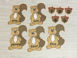 Five Little Squirrels - Flannel /FELT Board Story Pieces - £6.84 GBP
