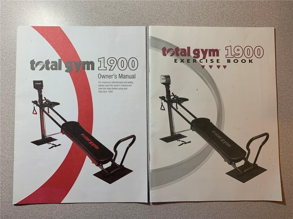 Total Gym 1900 Owners Manual and Exercise Guide - $10.95