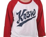 Kr3w Skate Rosso Bianco Blu Ballpark Raglan 3/4 Maniche T-Shirt K56027 Nwt - $14.98