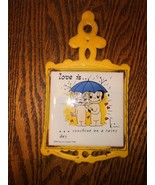 1972 Los Angeles Times love is...Sunshine On A Rainy Day Tile Cast Iron ... - $12.95