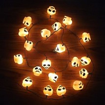 Halloween Monster String Lights 20 Plastic Blow Mold Skeleton Easter Unlimited - £19.46 GBP