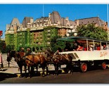 Sightseeing Tally-Ho at Empress Hotel Victoria BC Canada UNP Chrome Post... - £1.53 GBP