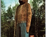 Gigante Smokey Bear Weird Foresta Revelstoke BC Canada Unp Cromo Cartoli... - $19.33