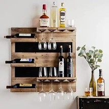 Wine Rack bar cabinets Glass bottle holder bar shelf - £364.15 GBP