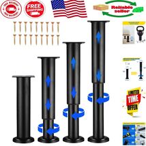 4 PCS Adjustable Height Bed Support Legs - Heavy Duty &amp; Versatile 7.08-1... - $1,032.17 MXN