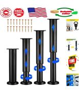 4 PCS Adjustable Height Bed Support Legs - Heavy Duty &amp; Versatile 7.08-1... - $1,032.17 MXN
