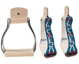 Western Horse Saddle Bling! Aluminum Adult Fancy Stirrups w/ Crystal Rhi... - £26.95 GBP