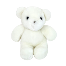 7&quot; Vintage 1985 Gund White Baby Teddy Bear Stuffed Animal Plush Toy Soft - £28.96 GBP