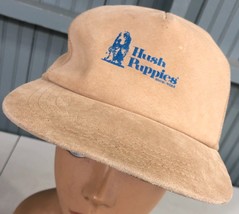 VTG Hush Puppies Shoes Real Leather Strapback Baseball Hat Cap USA - £16.89 GBP