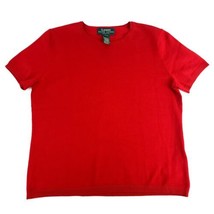 Lauren Ralph Lauren Womens Petite Red T Shirt - $8.33