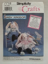 Vintage 1992 Daisy Kingdom Boy &amp; Girl Sitting Bunny &amp; Clothes ~ Simplicity 7718 - $9.85