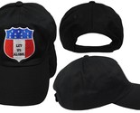 Trade Winds Let Us Alone Shield Black Cotton Adjustable Embroidered Cap Hat - $9.89