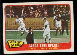 Vintage 1965 Topps BASEBALL Card #132 1964 World Series Cards Take Opener - £6.04 GBP