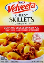Kraft Velveeta Cheesy Skillets Ultimate Cheeseburger Mac Dinner Kit 12.8oz (3 Pa - $23.73