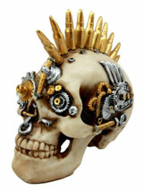 Steampunk Cyborg Punk Rock Aristocrat With Bullet Spikes Hair Figurine 6.75&quot;L - £19.17 GBP