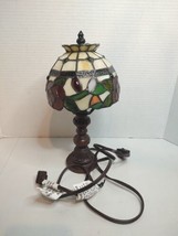 Roses Thomas Pacconi Classic Tiffany Style 12&quot; Table Lamp Stained Glass 2011 - £29.34 GBP