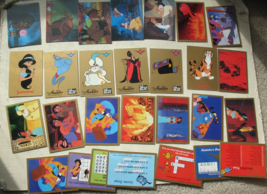 Vintage 1992 Disney Aladdin &amp; Beauty Trading Cards Mixed LOT 28 Cards Sk... - £11.14 GBP