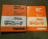 1989 Mazda MPV 4X4 Service Réparation Atelier Manuel Set Mazda - £12.42 GBP