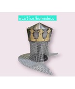 Vintage Medieval Knight Chainmail Roman Helmet - $259.86 CAD