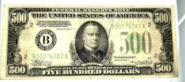 Series of 1934-A Federal Reserve Note FR 2202-B Fine+ Condition - $2,517.93 CAD