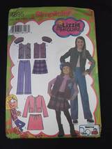 Simplicity Pattern 4895 Lizzie McGuire Child &amp; Girl jacket vest pants skirt 7-14 - £2.99 GBP