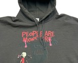 People Are Monsters Hoodie Sweatshirt Little Girl Scary Graphic Punk XL ... - £22.96 GBP