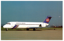 Yugoslav Airlines McDonnell Douglas DC 9 32 at Paris Airplane Postcard - £17.99 GBP