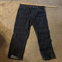 Vintage Levi’s 501 Jeans Men’s 43x 30 Straight Fit Black Denim Made in U... - £53.97 GBP