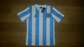 Argentina 1986 World Cup Maradona Retro Soccer Jersey - £66.86 GBP