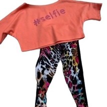 Les Tout Petits Sz 5 &quot;Selfie&quot; Top &amp; Leggings Outfit 5T - $47.10 CAD
