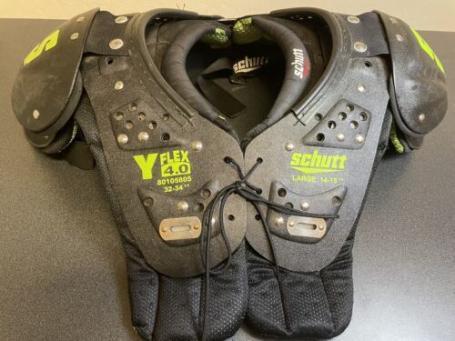 Schutt Youth Y-Flex 4.0 80105805 32–34&quot; Football Shoulder Pads Large 14-15&quot; - $53.99