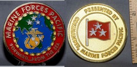 ,COMMANDER, Marine Forces, Pacific USMC, big, heavy &amp; rare challenge coin - $44.54