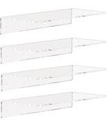 Weiai Clear Acrylic Shelves 12 Inch, Floating Wall Mounted Shelf For, Se... - $57.60 CAD