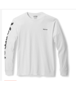 MARMOT Men&#39;s Logo Sleeve Graphic Long-Sleeve T-Shirt in White-Small - £17.28 GBP