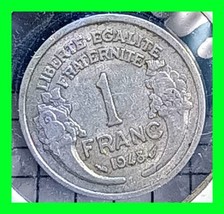 France 1 Franc 1948 French Foreign Coin - Vintage World Coin - £11.72 GBP
